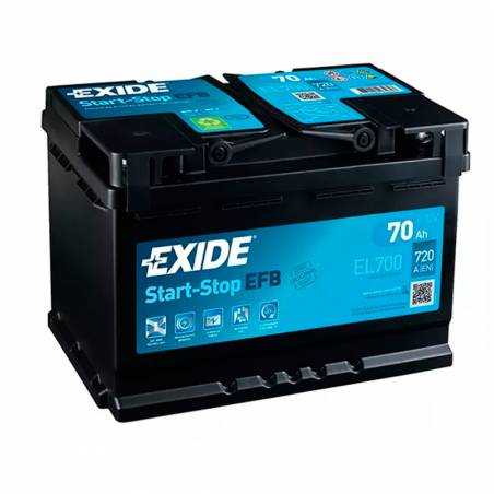 Batería Exide 12V 70Ah EL700 ••ᐅ【DBaterías.com】