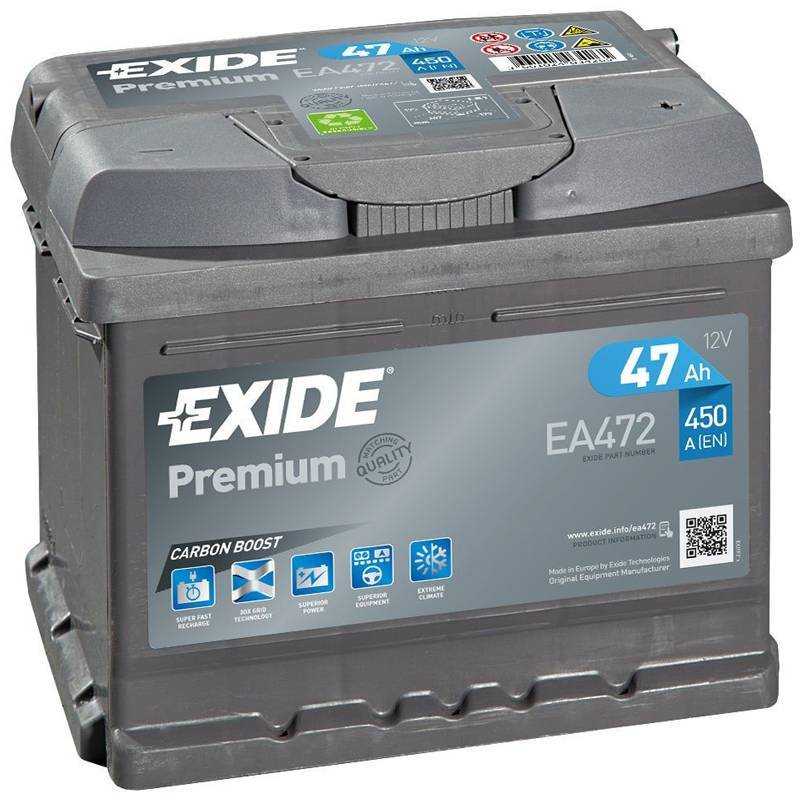 Batería Exide 12V 47Ah EA472