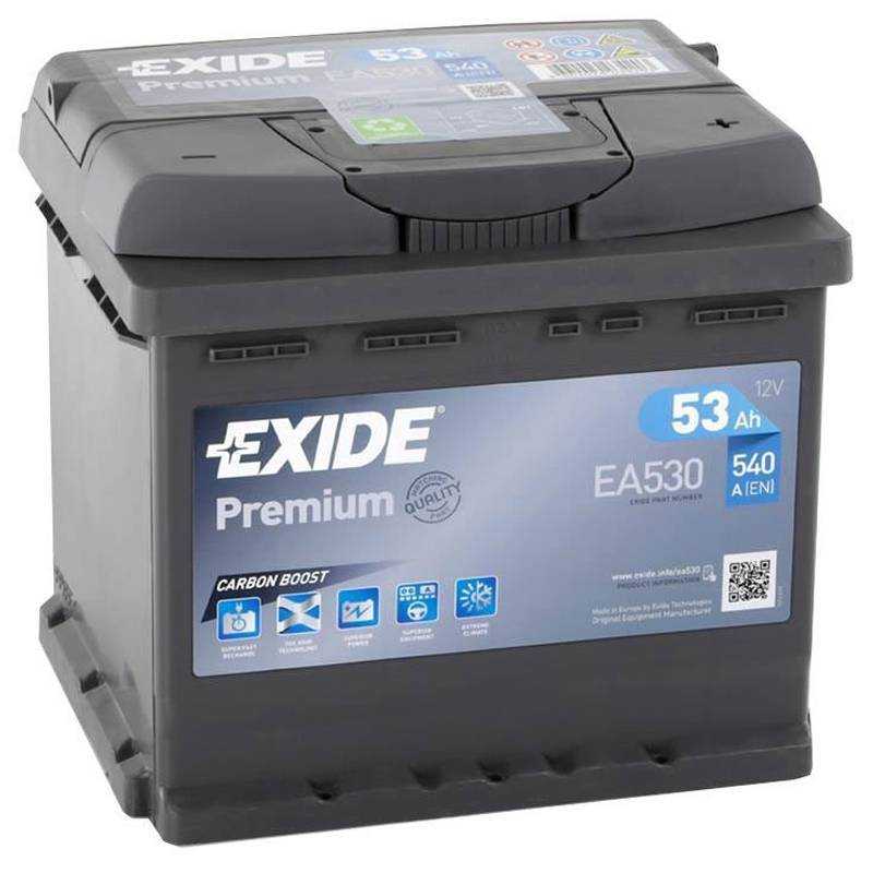 Batería Exide 12V 53Ah EA530