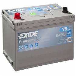 Batería Exide 12V 75Ah EA755