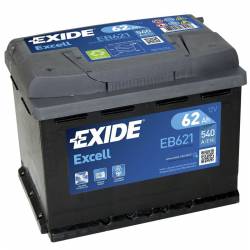 Batería Exide 12V 62Ah EB621