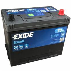 Batería Exide 12V 70Ah EB704
