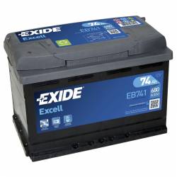 Batería Exide 12V 74Ah EB741
