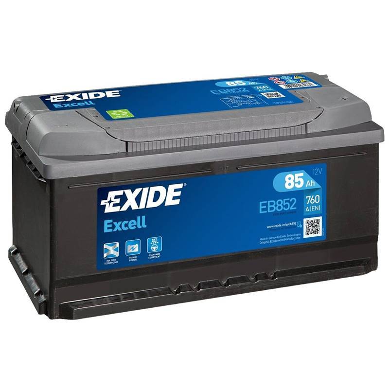 Batería Exide 12V 85Ah EB852