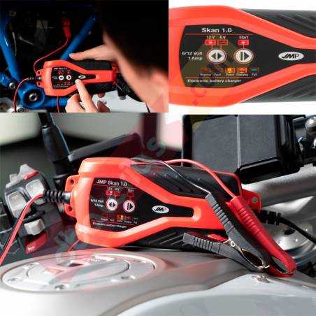 Cargador de baterías para motos zipero, ciclomotores, moto, scooter.