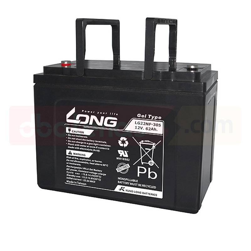 Batería GEL silla ruedas 12V. 62Ah. | LONG baterías de calidad