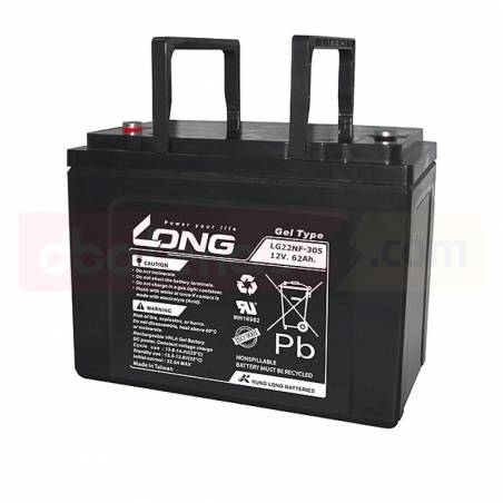Batería GEL silla ruedas 12V. 62Ah. | LONG baterías de calidad