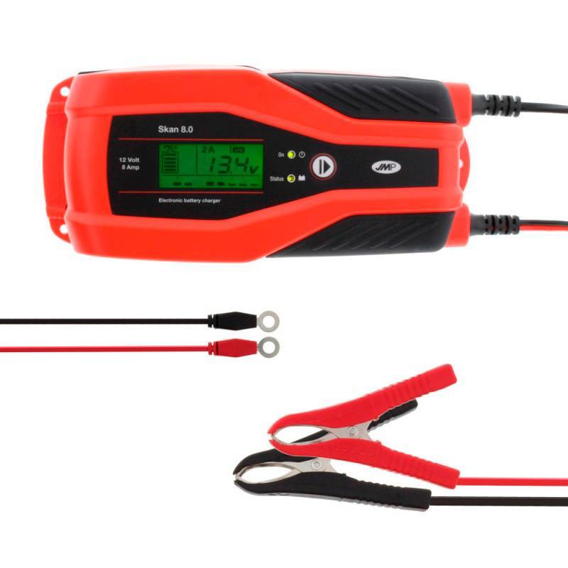 Cargador batería coche 12V. 8Ah.| JMT Calidad Alemana