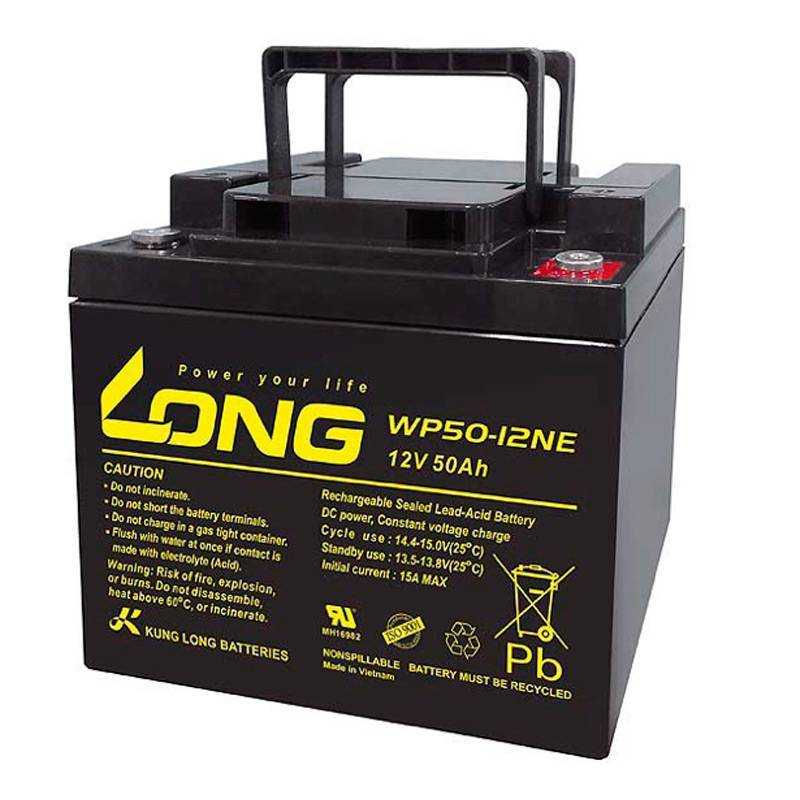 Bateria AGM de 12V. 50Ah. VRLA Selada | Dbaterias.com