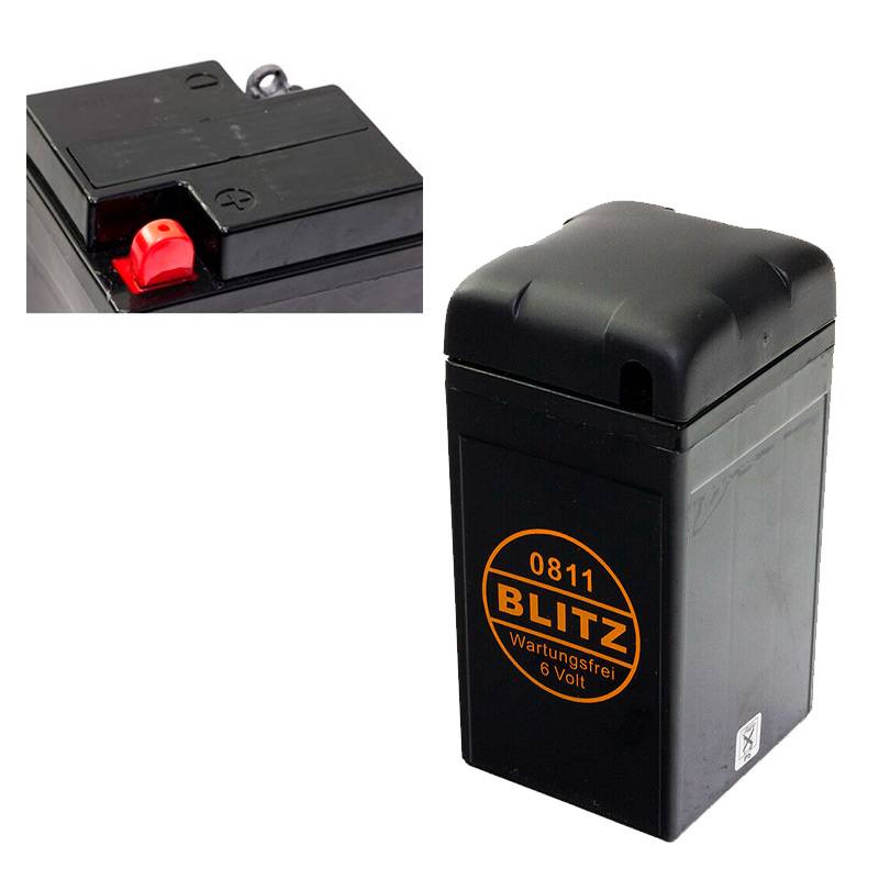 Bateria BLITZ GEL Classic para motocicleta 12Ah 6V | Qualidade para sua velha motocicleta