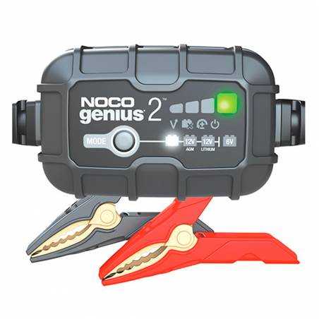 Noco Genius 2EU el mejor cargador de baterías para moto del mercado.