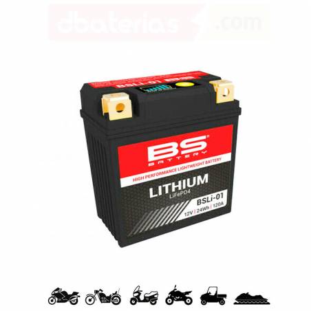 Batería Litio BS BATTERY BSLI-01 12V 2Ah