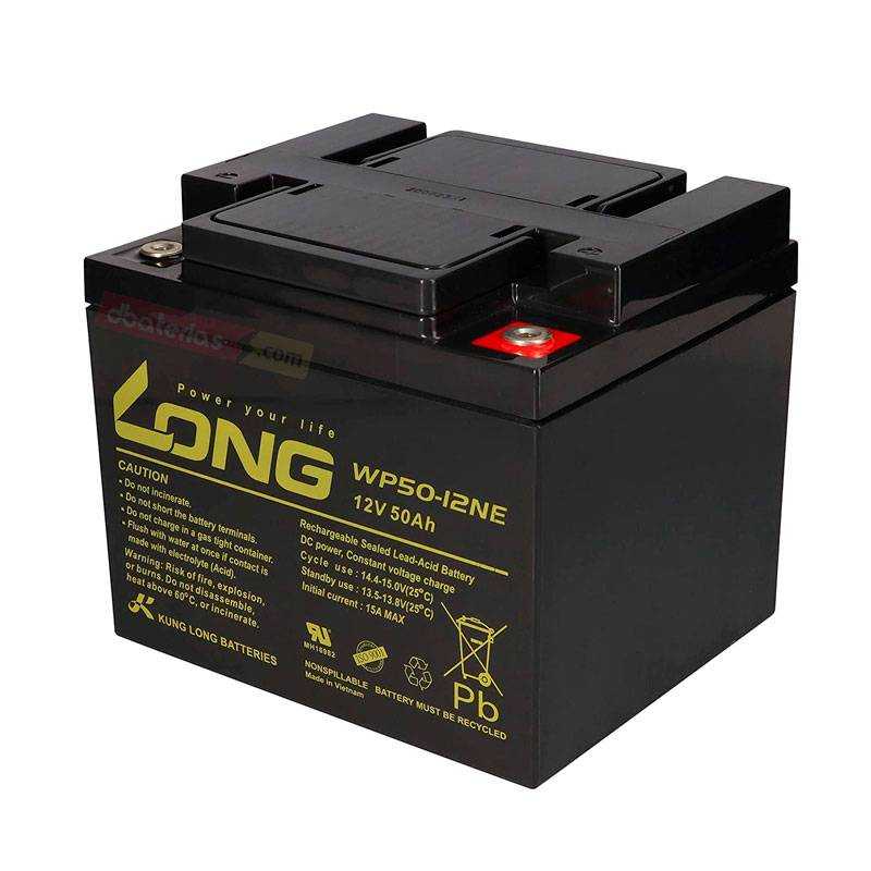 Bateria AGM de 12V. 50Ah. VRLA Selada | Dbaterias.com