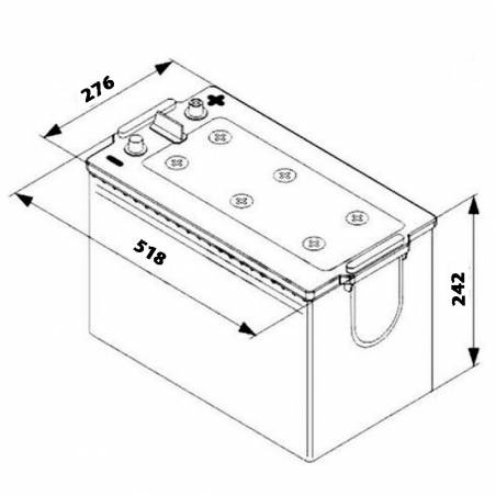 Batería Varta C40 240Ah 12V