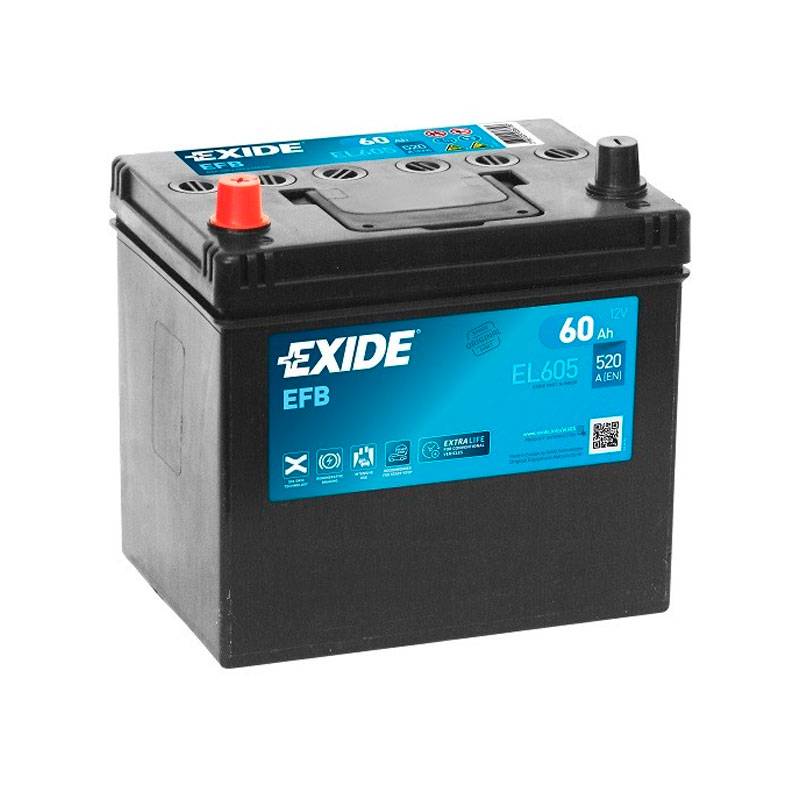 Batería de arranque para coche 60Ah. EXIDE ahora precios increíbles