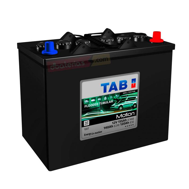 Bateria 12V 155Ah. Placa Tubular TAB