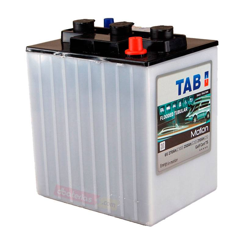 Batería Placa Tubular 6V 270Ah TAB  Golf Cart TS - Dbaterias.com