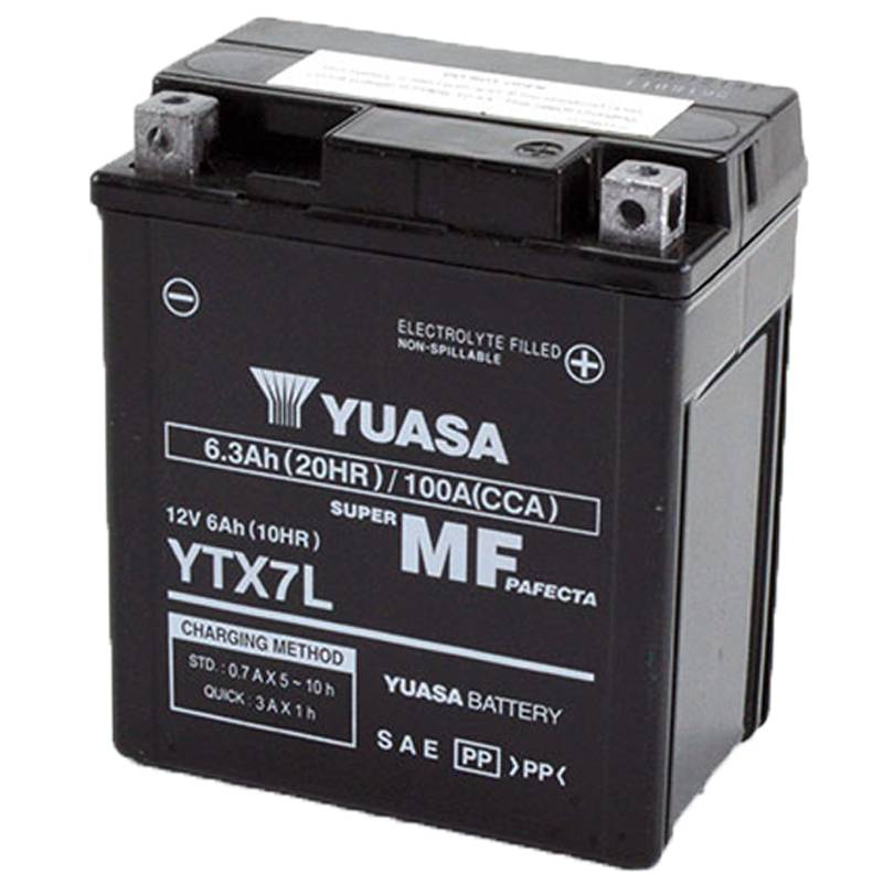 Bateria YUASA YTX7L-BS 12V 6Ah AGM | Baterias de motocicleta