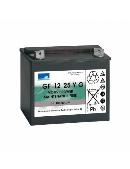 GF 12 25 Y G batería de Gel 12V 28Ah. | Sonnenschein GF-Y