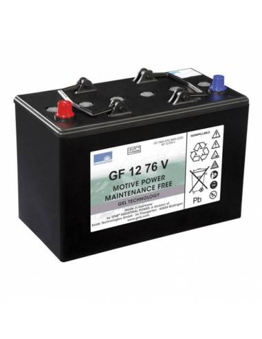GF 12 76V Bateria de GEL Sonnenschein ᐅ DBaterías.com