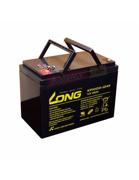 Bateria AGM 100Ah para alimentação | Náutico, Solar, Campista, Caravanas