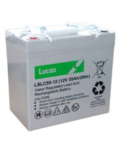 Batería AGM 12V 55Ah Lucas VRLA ••ᐅ【DBaterías.com】