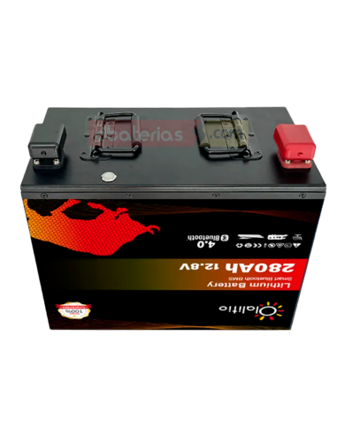 Batería Litio 12v 280Ah Bluetooth 4.0 Autocaravana