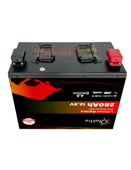 Batería Litio 12v 280Ah Bluetooth 4.0 Autocaravana