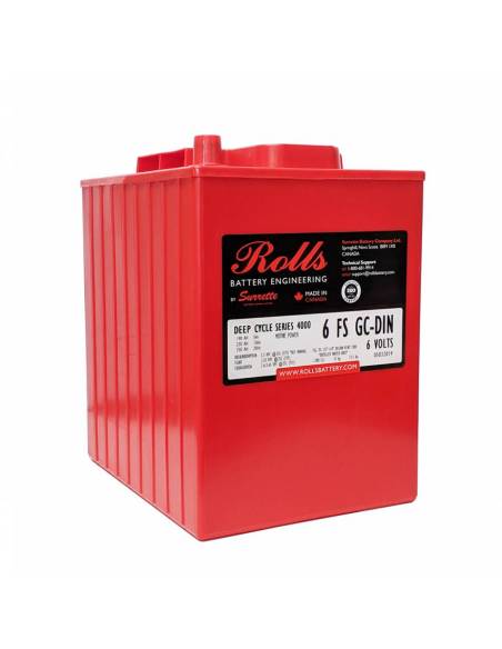 Rolls 6 FS GC DIN Batería Deep Cycle - Dbaterias.com