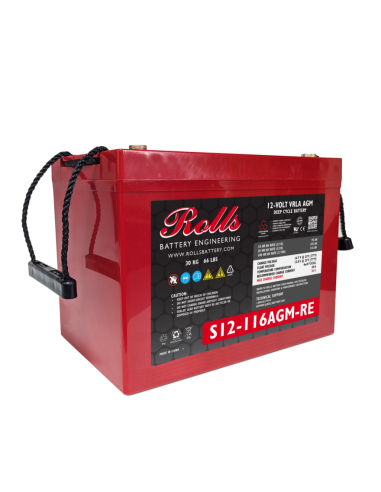 Rolls S12-116AGM Batería Deep Cycle - Dbaterias.com
