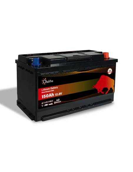 Bateria Olalitio 150 Ah LiFePO4 | Energia para Autocaravanas e Barcos