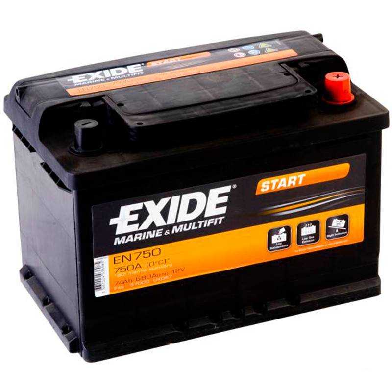 Batería Exide Start EN750 12V 74Ah | Los más Baratos