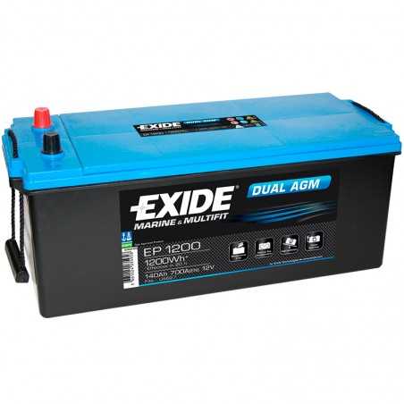 Batería Exide Dual EP1200 12V 140Ah | Los más Baratos