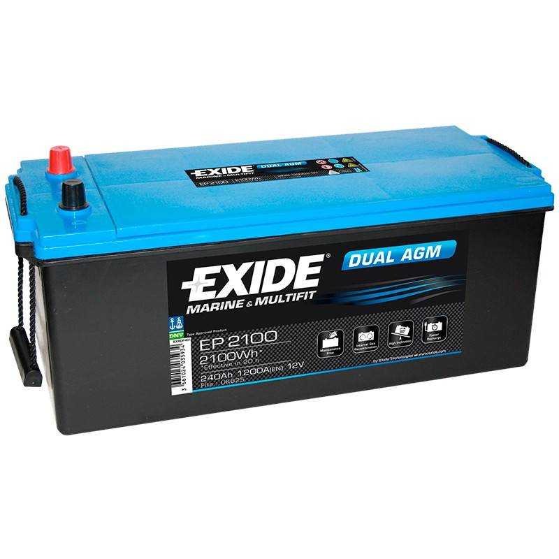 Batería Exide Dual EP2100 12V 240Ah | Los más Baratos
