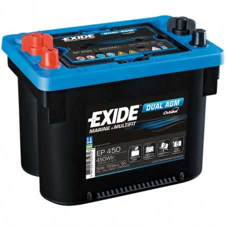 Batería Exide Dual EP450 12V 50Ah | Los más Baratos