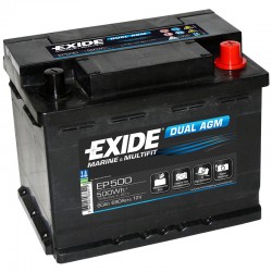 Batería Exide Dual EP500 12V 60Ah | Los más Baratos