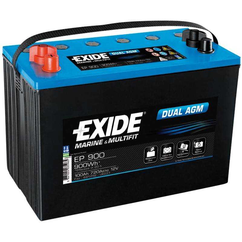 Batería Exide Dual EP900 12V 100Ah | Los más Baratos