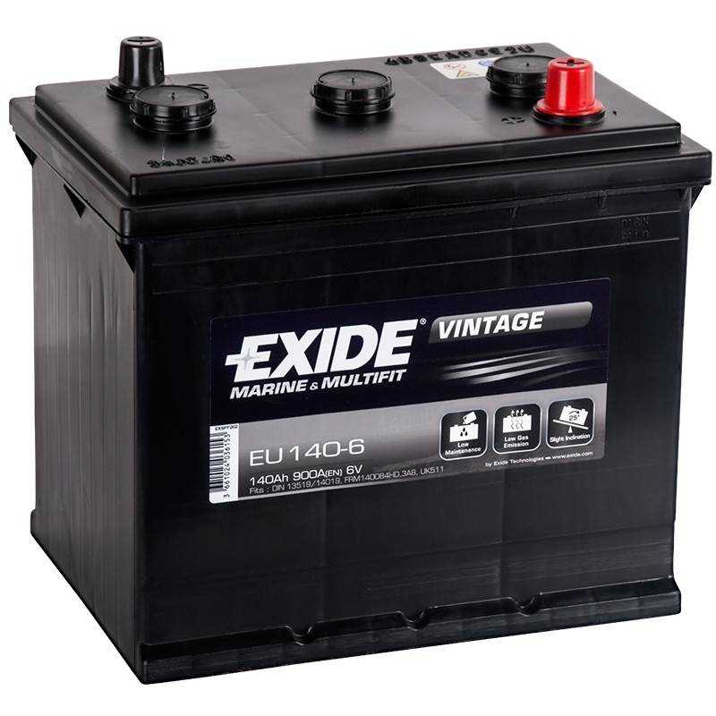 Batería Exide Vintage EU1406 6V 140Ah ••ᐅ【DBaterías.com】